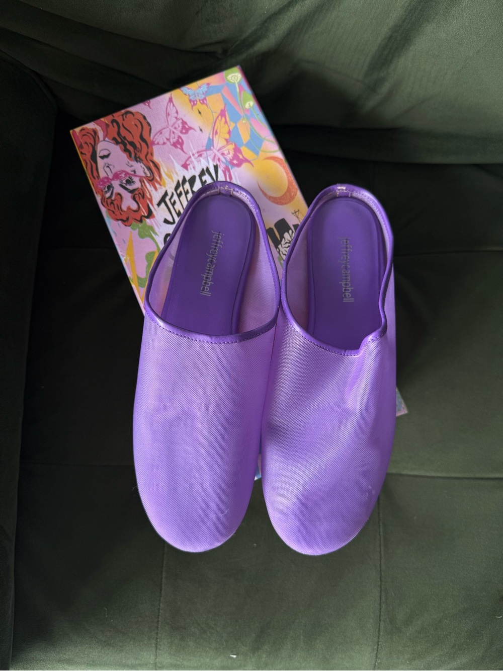 Jeffrey Campbell Women’s Lavender Slip-On Mules